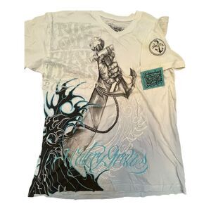 LA Made White Graphic Tee with Bold Design